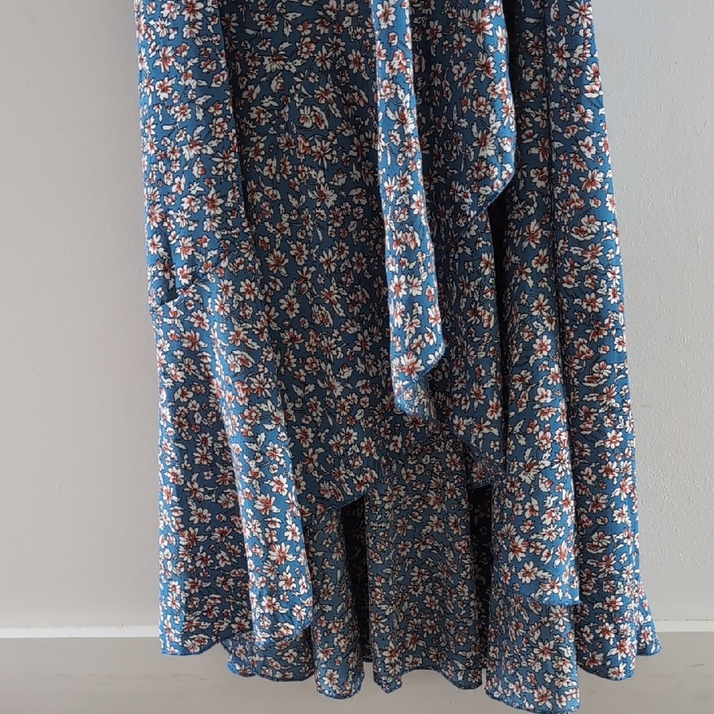 Pretty Garden Vintage Wrap Dress with Tie Front M - Picture 7 of 8